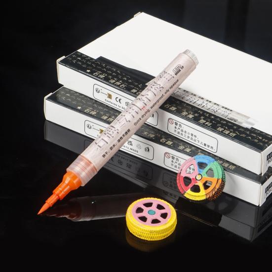 Permanent Paint Pen Oil-Based Markers Quick Dry Waterproof Marking Pens for