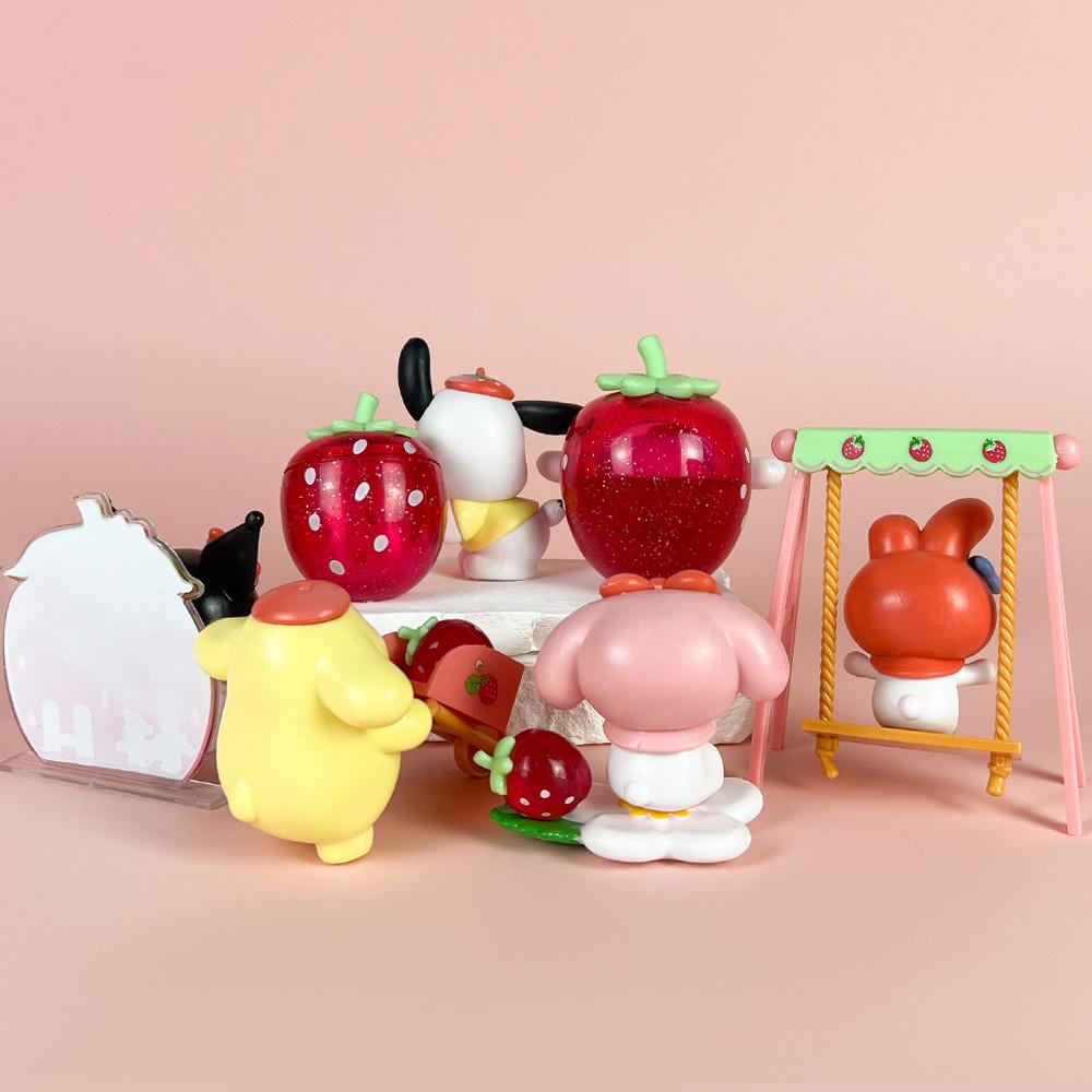 Strawberryland Kuromi Melody Pochacco Pvc Figure Blind Box For Anime Fans