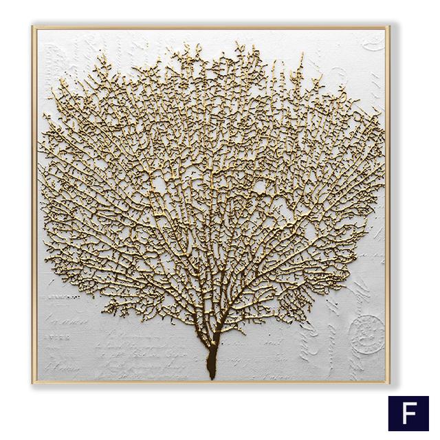 Abstract Vintage Gold Luxury Posters Nordic Canvas Art Painting Home Decor Wall Art Retro Print Living Room Minimalist Picture