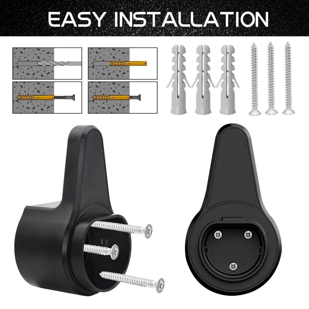 Type 2 EV Charger Holder Charger Plug Holder For Electric Car Charging Gun Vehicle Socket Cable Extra Protection Leading Wallbox