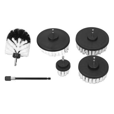 14in Hex Shank Drill Brush Multiple Size Power Scrubber Cleaning Brushes with Extension Rod