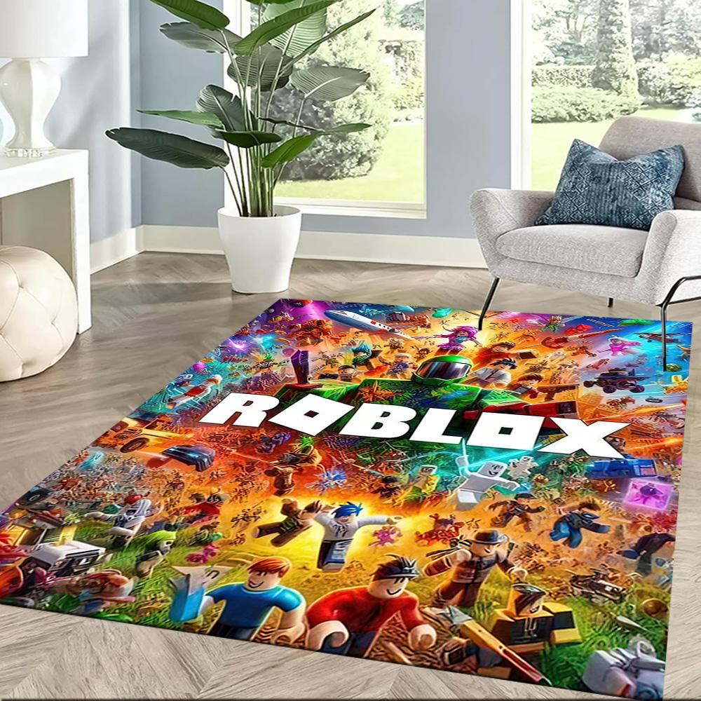 Roblox Virtual Arena Adventure Square Rugs Are a Great Choice for Living Rooms, Bedrooms, Home Décor, and As Gifts.