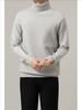 Men's High-End Slim Fit Solid Color Sweater - Round Neck, Warm, Casual, Autumn/Winter Fashion