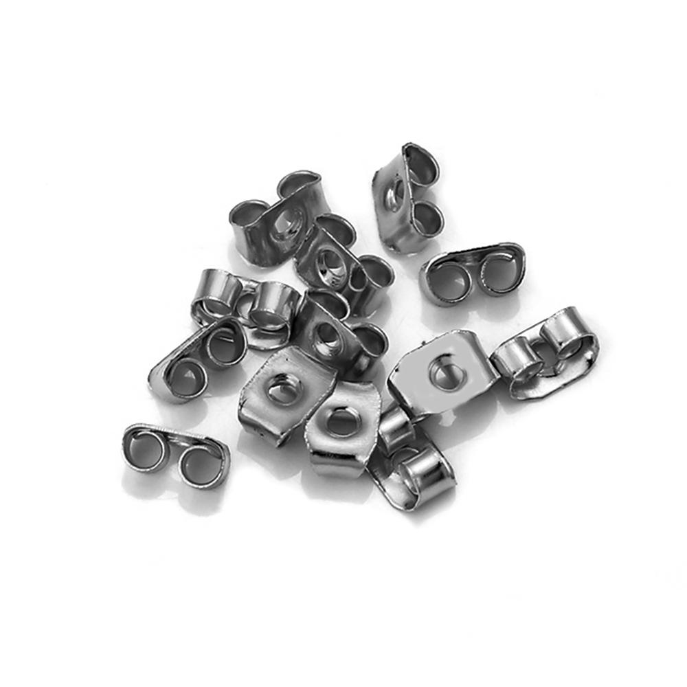 200Pcs/Lot Iron Gold Color Butterfly Scrolls Ear Post For Jewelry Making DIY Blocked Caps Studs Earring Backs Stopper Supplies