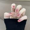 24Pcs French Ballet Press On Nails Reusable Full Cover Fake Nail Tips Artificial Manicure Set