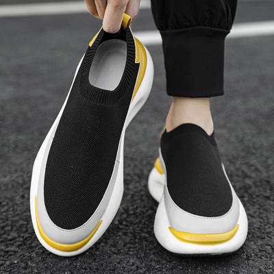 Herrenschuhe Ein-Pedal Sommer neue Herren Sport Casual Fly-Knit Socken Schuhe Teenager Mode Trend Dad Schuhe