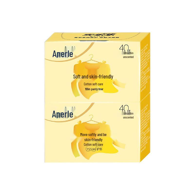 Anle 155mm Ultra-Thin Soft Cotton Sanitary Pads - Light & Compact, Genuine Product, Full Box 155mm ultra-thin cotton