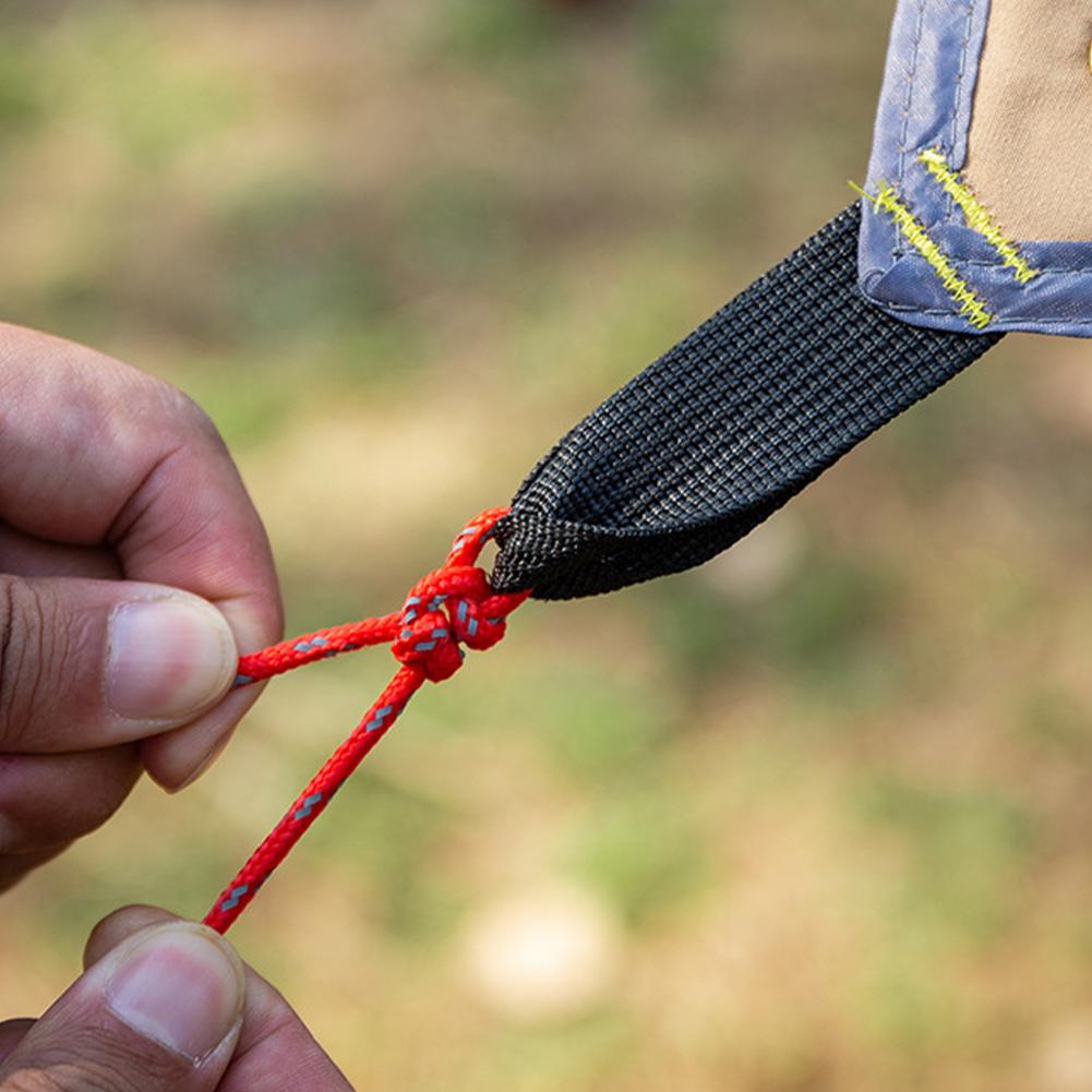 8 Stück 3M Reflektierendes Campingseil Outdoor Zeltseile Winddichte Markisenkordel mit Schnallen Outdoor Wandern Schutz Sicherheitszubehör