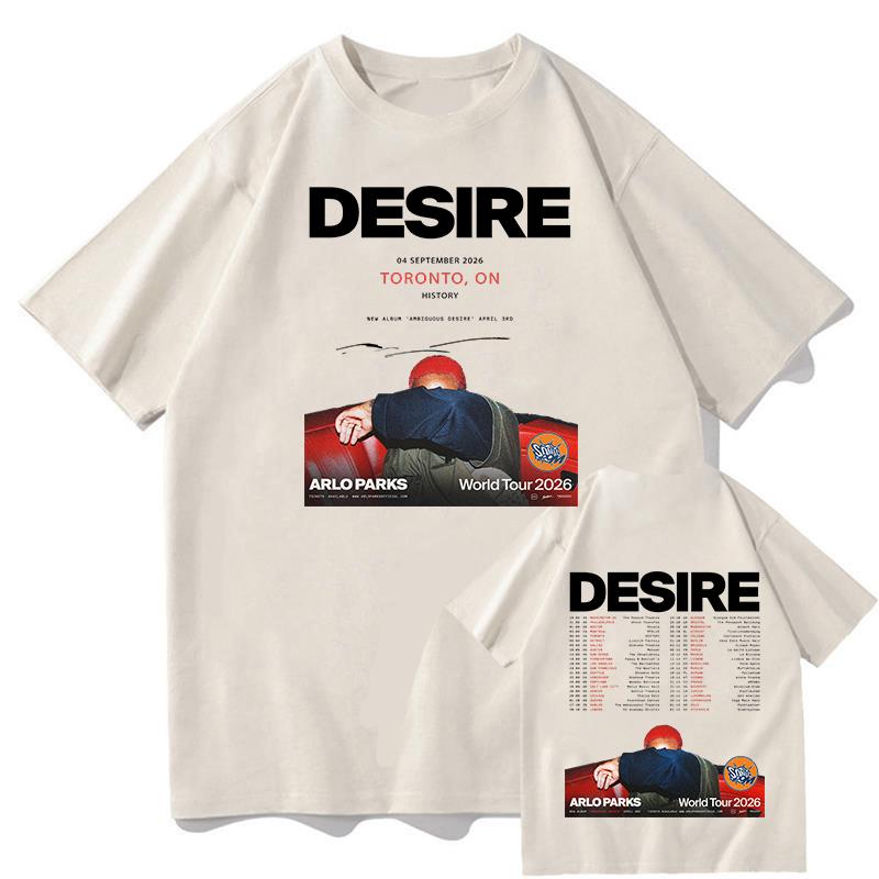 Arlo Parks Ambiguous Desire Tshirt Cute Casual Fashion Pure Cotton Fashion High Quality Comfortable Soft Femininas Clothing Top