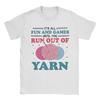 Summer Crochet Crocheting Knitting Trendy Cool T-Shirts  Pure Cotton Tshirt for Men Y2K Basic Wholesale Short Sleeve Clothes