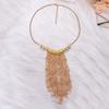 Multi-layer Long Sweater Chain Tassel Bead Bohemian Style Necklace Tassel Long Necklace  Party