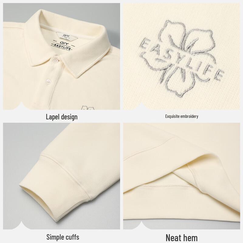 Goldlion GY Unisex Long Sleeve Polo Sweatshirt