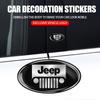 3D Car Logo Sticker Waterproof Body Trunk Decor Decal for Renegade Wrangler JK JL Grand Cherokee Compass Car Accessories