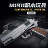 Seria Militarna Klocki Pistolet Desert Eagle M1911 AK47 Model Strzelający DIY Montaż Klocki Zabawki Na Prezent Urodzinowy Dla Dzieci