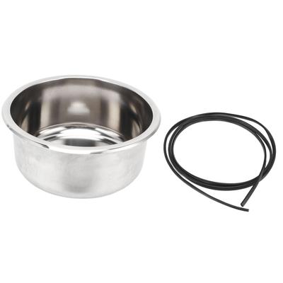 295x130mm RV Sink 304 Stainless Steel Round Rust Resistant Large Capacity for Yacht Motorhome
