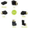 Angle Rotating Connector Port Saver Converter To Female Adapter HDMI-compatible Male