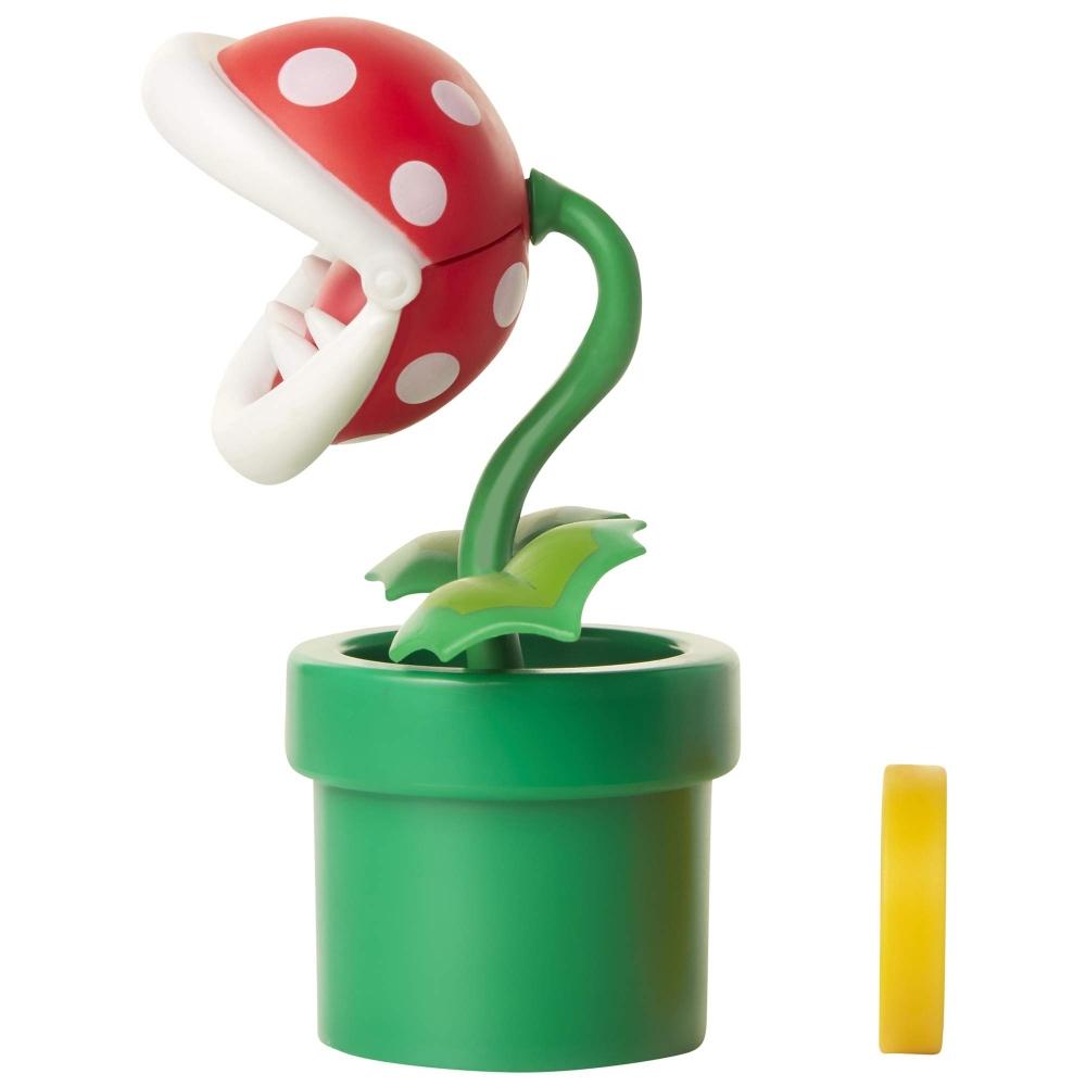 Sanei Boeki Super Mario Figure Collection Plus Pack'n Flower with Coin FCP-007