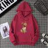 Autumn and winter plus velvet top loose long sleeved pullover hoodie 7054