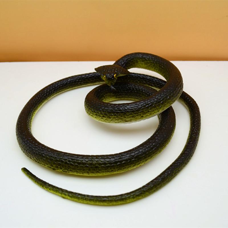 

Flexible Rubber Snake Toy - Realistic Simulation for Decor & Fun