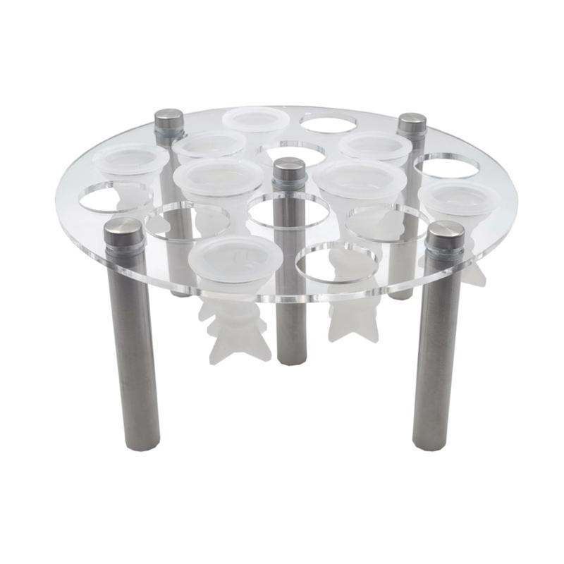 

Practical Acrylics Chesses Pieces Mold Support Sturdy Clear Organizers Portable for Chesses Set Molds Room Accessory 1