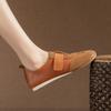 Leather Forrest Gump Shoes Women's 2026 Autumn New Flat-bottomed Sports and Leisure Buckle Women's Shoes