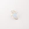 Aqua Chalcedony Gemstone 925 Sterling Silver Jewelry Handmade Boho Pendant 1.01" PP-56-18