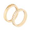 Metal, Crystal Rings Women's Gold R2365WOMCY_D03S