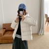 Winter new women's fashion temperament cold and warm puff down cotton clothes casual solid color hooded cotton clothes