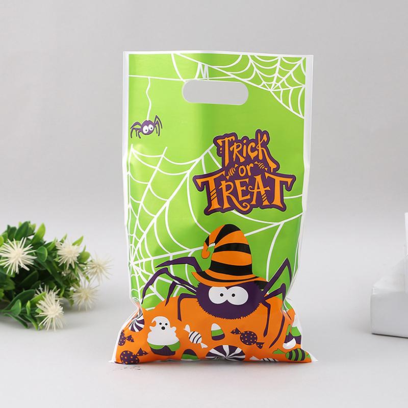 50Pcs Halloween Gift Bags Candy Cookie Packaging Bags Halloween Party Decor Supplies