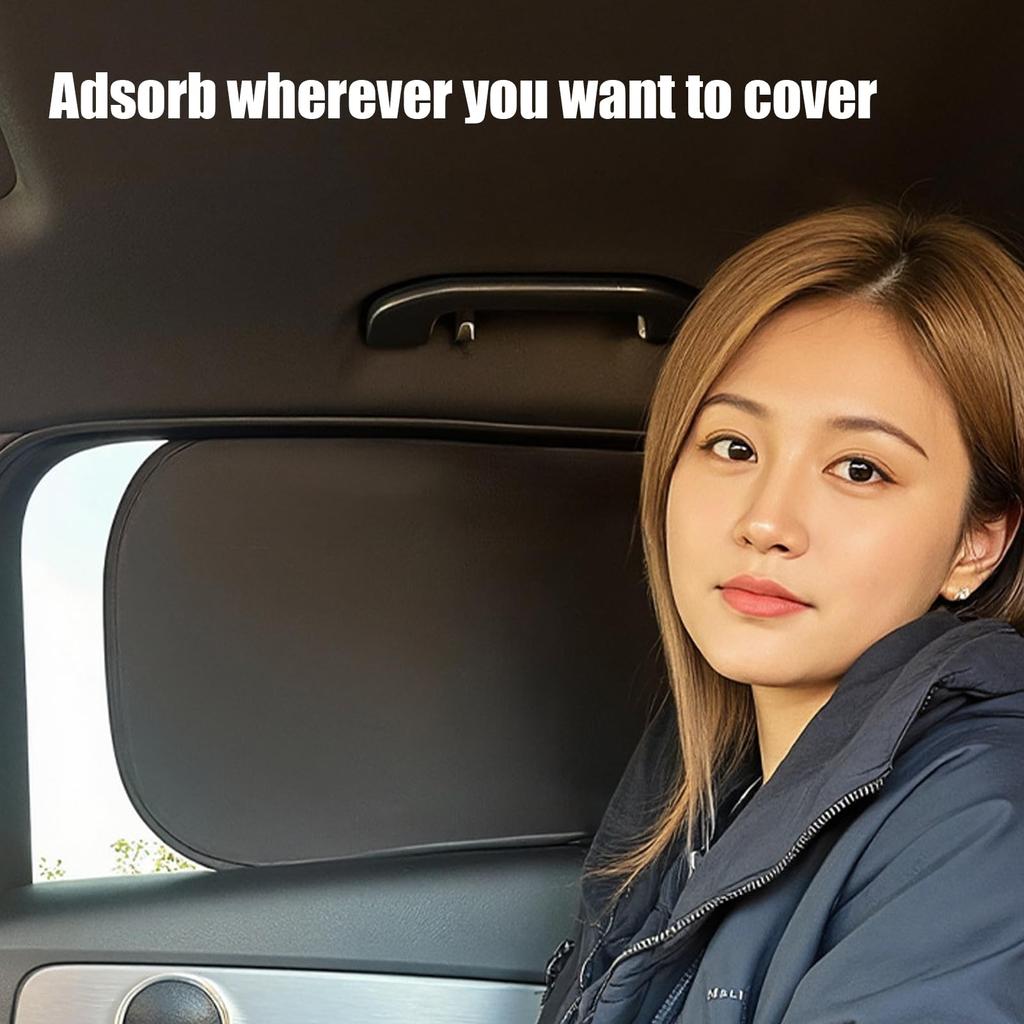 Auto-Fensterscheibenblenden, Auto-Fenster-Sonnenschutzfolie, Statisch haftende Seitenfenster-Sonnenschutzabdeckung