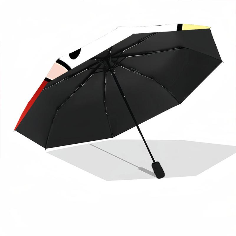1pc Garfield Cat Automatic Open/Close Umbrella Folding Umbrella, Portable Compact Travel Umbrella, Gift for Men & Women y03
