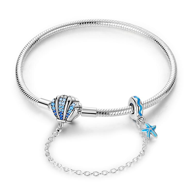 925 Silver Clover Butterfly Snowflake Bracelet Bracelet Fit Original Charm Bead DIY Design Jewelry Women