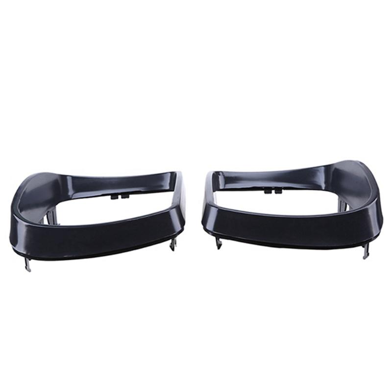 1Pair Car Black Rearview Mirror Cover Shell Side Mirror Frame Replacement For-BMW E53 X5 2000-2006