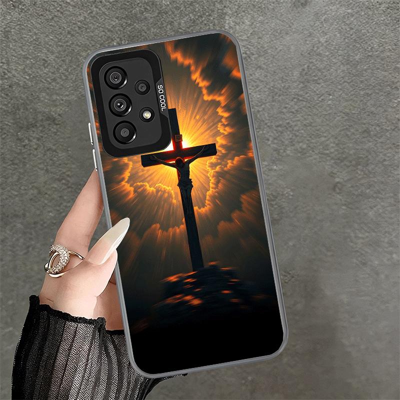 

God Jesus Pray Cross Bible Shockproof Phone Case for Samsung A17 A16 A15 A14 A37 A57 A36 A56 A26 A35 A55 A25 A34 A54 A24 A13 A23 Samsung A13