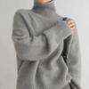 Women's Sweater Fall and Winter Thickened Turtleneck Women Loose Knitted Pullover Sweater Idle Style Bottoming Shirt Women
