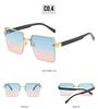 2022 Spring European & American Celebrity Square Frame Sunglasses - Milan Fashion Half-Frame