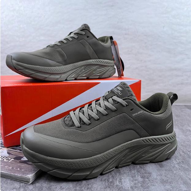 

GOUPU Men s Autumn/Winter Non-Slip Trail Running Shoes - Durable, Wear-Resistant, Casual Sports and Hiking Footwear 39 зеленого кольору хакі