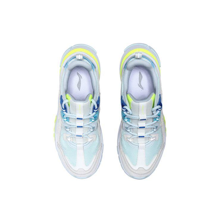 Li-Ning Reverse 2020 Breathable Low-Top Casual Shoes Women Casual Shoes Blue Gray AGCQ182-4