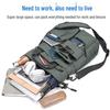 Men's Lightweight 14-inch Laptop Briefcase: Large Capacity Crossbody Shoulder Bag for Business Trips