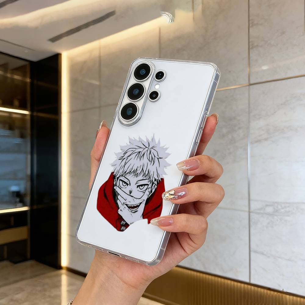 

opular characters-J-Jujutsu K-aisen- Clear Soft Silicone Phone Case forSamsung S25, S24, S21, S22, S23, S30, Ultra, S20, Plus Samsung S24