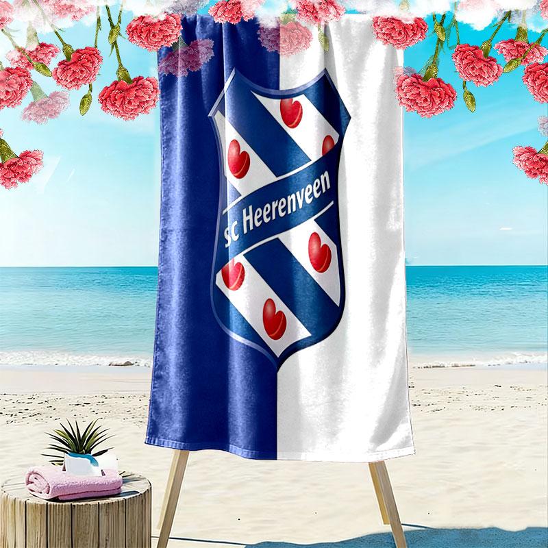 SC Heerenveen Print Beach Towel, Large Soft Quick Dry Towel for Beach Camping Swimming