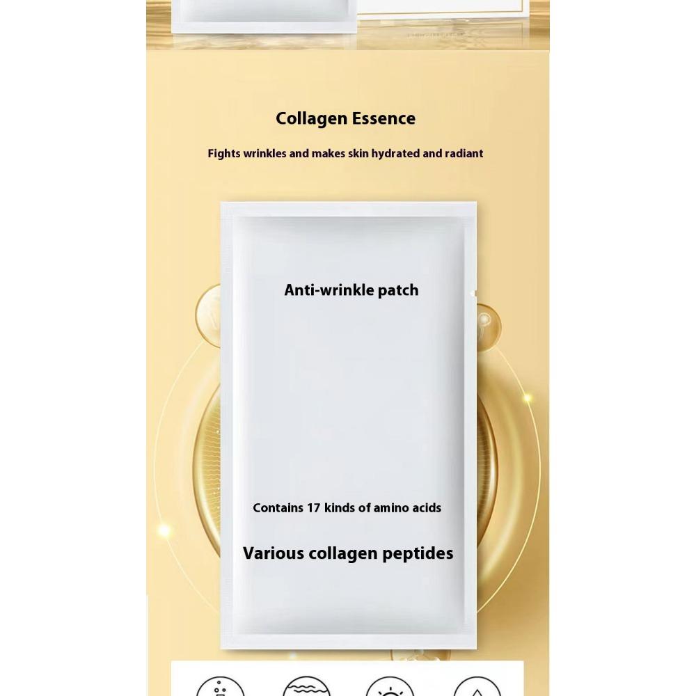 Bílá transparentní stahující křišťálová maska proti vráskám kolagenová hydratační vstřebatelný split