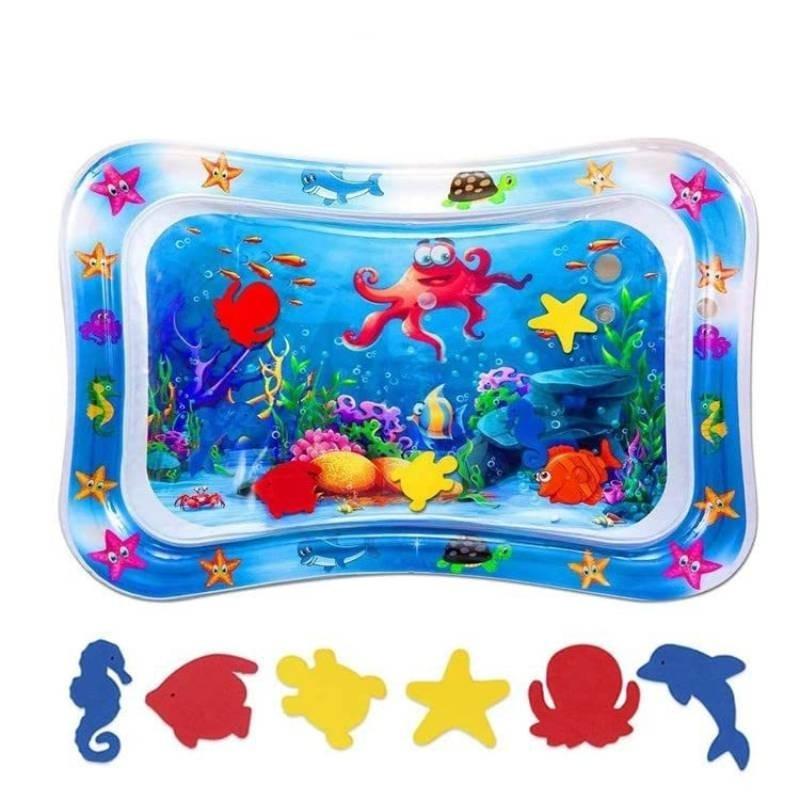 Durable Pvc Baby Tummy Time Water Play Mat Octopus Design For Boys And Girls
