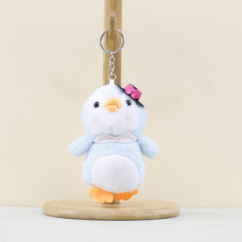 Cute Little Hat Penguin Keychain Cartoon Girl Backpack Decoration Gift Toy Plush