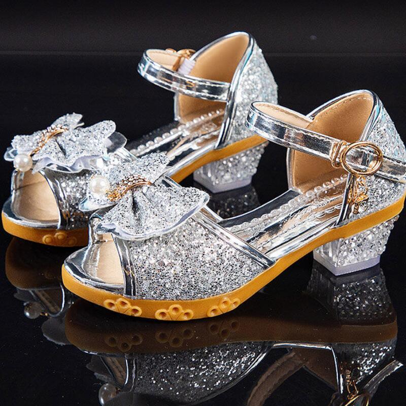 

Spring Children s Shoes Princess Shoes Girl s Fashion Sandals Crystal Princess Shoes 36