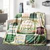 Vintage Celebration Blanket Personalized Name Soft Warm And Versatile For Sofa Bed Office And Travel Machine Washable Comfortable In All Seasons Best