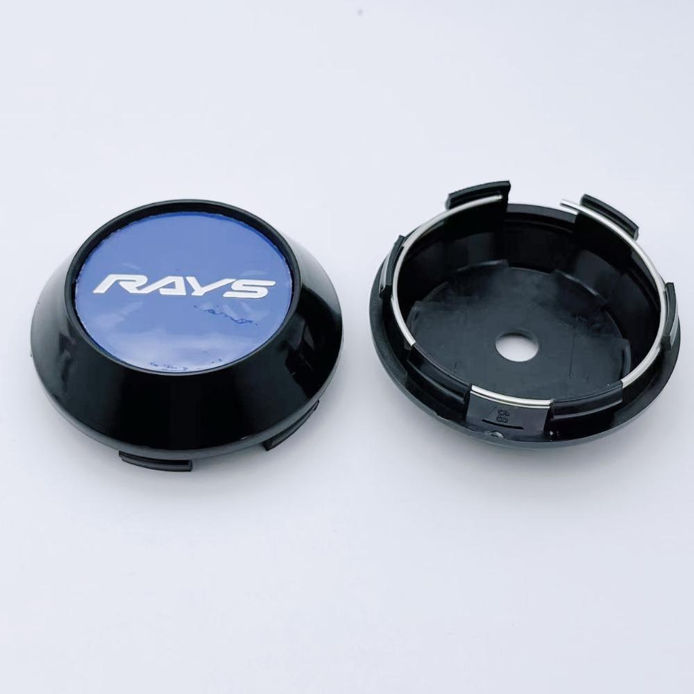 4pcs 60mm 64mm 65mm 68mm 69mm Rays Logo Emblem Car Wheel Center Caps Accessories for RAYS Wheels Hub Rim Hubcaps Cover Replace