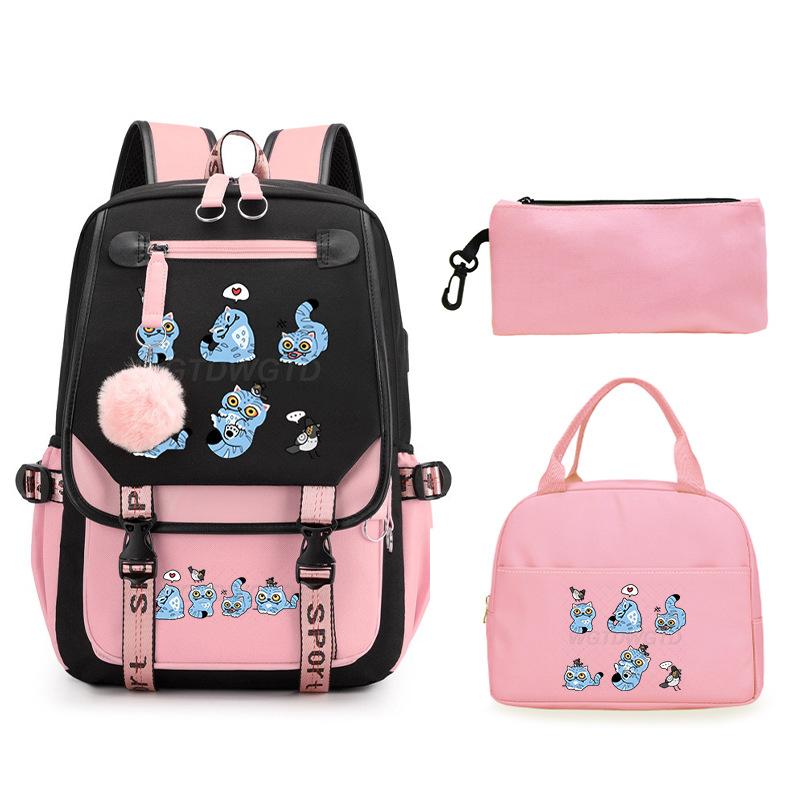 Animation Cartoon Peripheral Printing Children'S Backpack Male And Female Versatile Large-Capacity Student Schoolbag