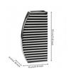 Silver Metal Decorative Vase Modern Faceted Ridged Sleek for Entryway