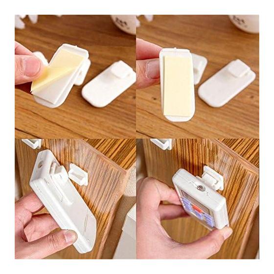 BLOSUN Remote Control Holder, Hook for Storage Instead of Remote Control Rack, Strong Adhesive Wall, No Damage, Neat Storage, Paste Type Remote